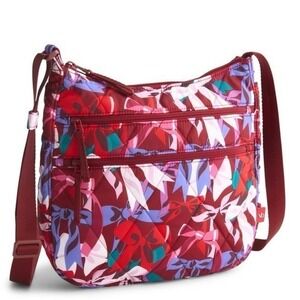 Vera Bradley Trio Zip Hipster Bow Show Pattern Ultralight Crossbody NWT